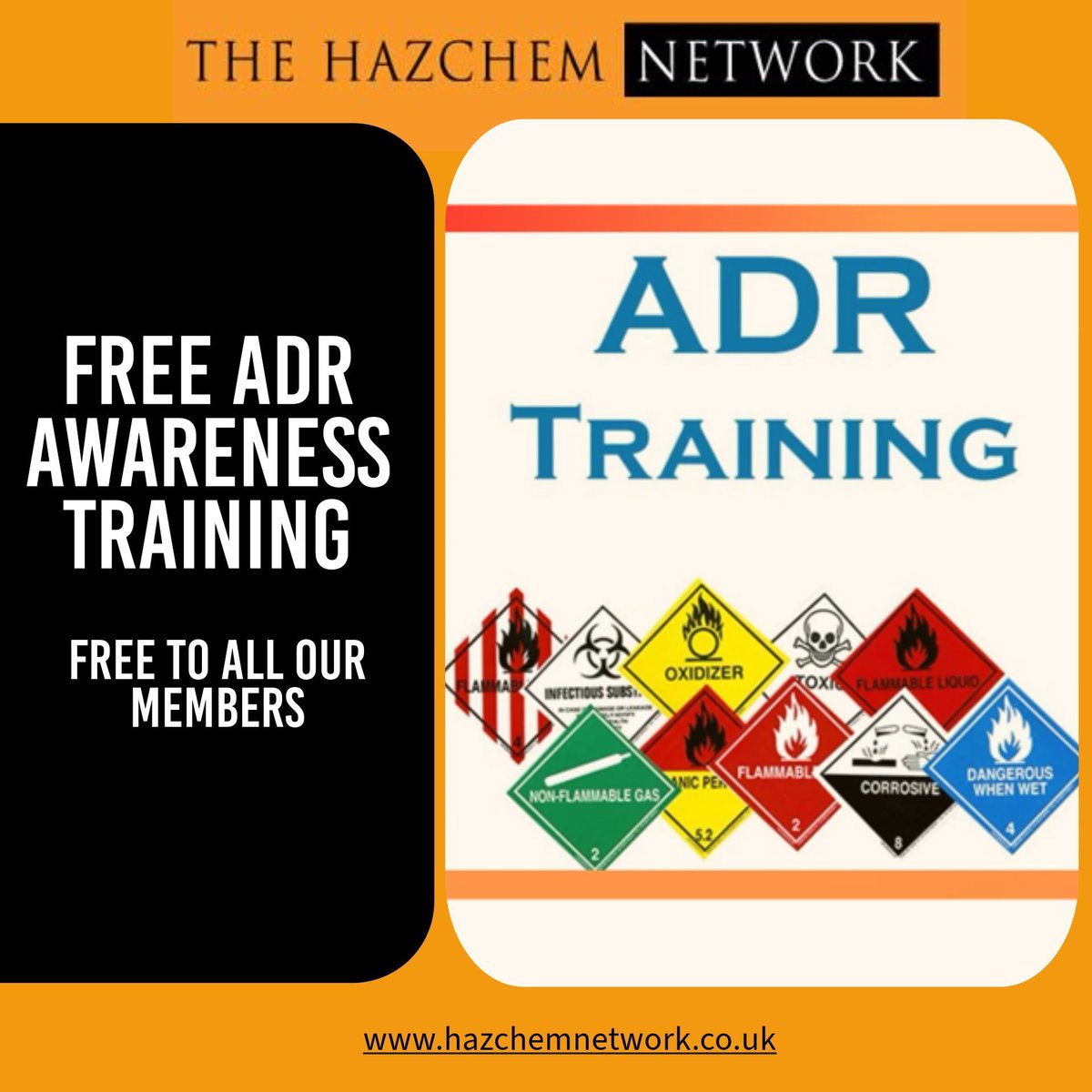 The Hazchem Network (@hazchemnetwork) on Twitter photo Free ADR awareness training to our members complete with certificates!
Looking for a new professional and compliant ADR transport solution? Contact us today:
π β 01455 856004
π© β laura@hazmail.co.uk
πΈοΈ - buff.ly/4lcipmt
#chemicals #logistics #training #compliant Free ADR awareness training to our members complete with certificates!
Looking for a new professional and compliant ADR transport solution? Contact us today:
π β 01455 856004
π© β laura@hazmail.co.uk
πΈοΈ - buff.ly/4lcipmt
#chemicals #logistics #training #compliant