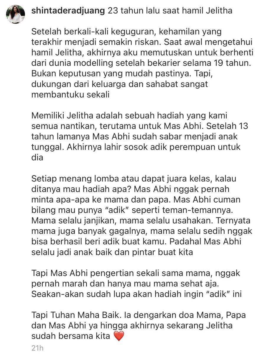 Nggak heran anaknya selalu merasa secure dan full of affirmation. Ibunya aja words of affirmation banget