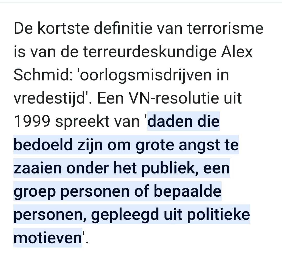 PTibx's tweet image. De definitie van terrorisme komt eigenlijk overeen met wat onze  eigen regering met het eigen volk doet .
