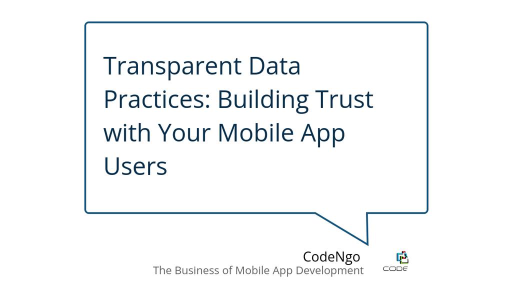 codengo_com's tweet image. Inform users about encryption methods, data storage practices, and steps taken to prevent unauthorized access.

Read more 👉 lttr.ai/AcgiT

#MobileAppUsers #TransparentDataPractices #DataCollection