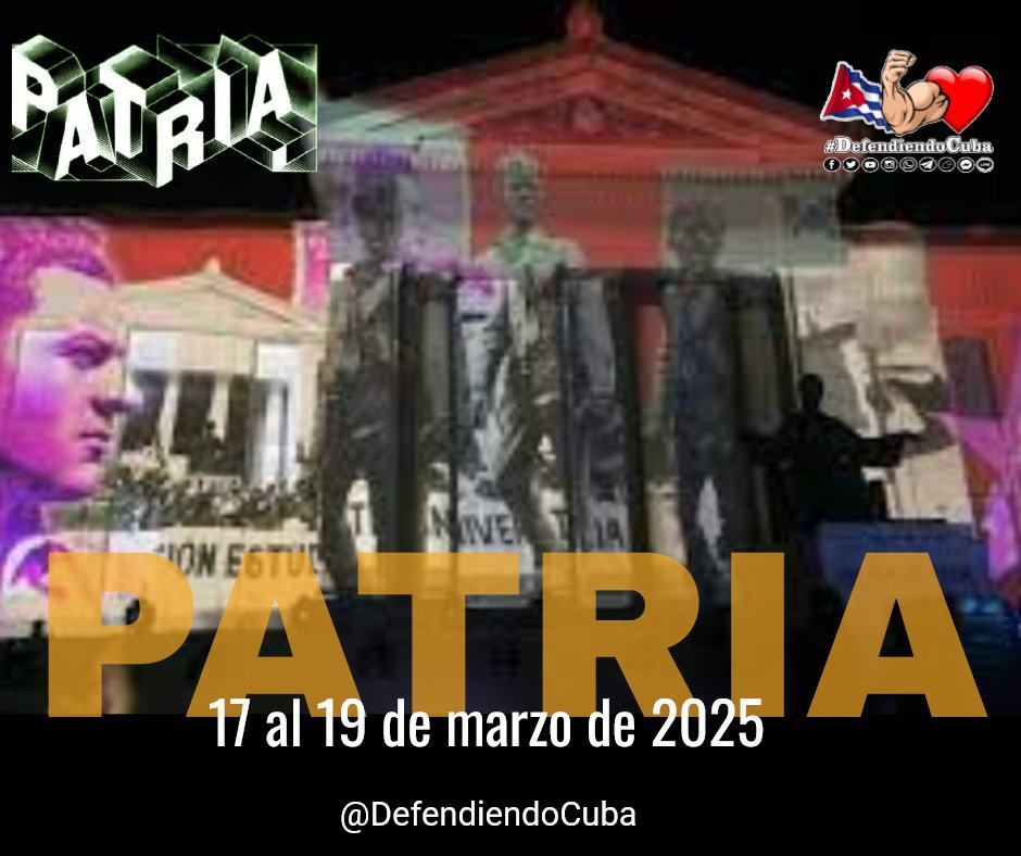 Tejer redes entre los pueblos del Sur para enfrentar los desafíos y retos que se presentan desde la comunicación, es la premisa del magno evento. 👇

Ya comenzó el IV Coloquio Internacional Patria. ‼️Somos pueblos tejiendo redes‼️
#PatriaEnRed
#DefendiendoCuba🇨🇺💪❤️