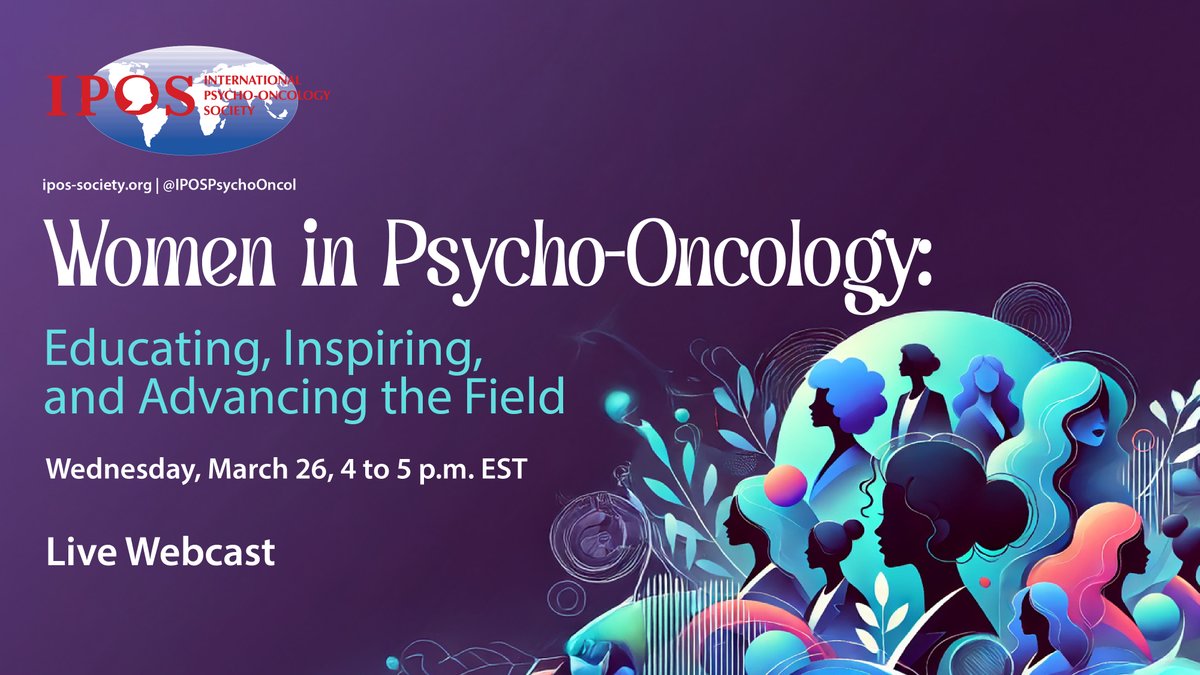 Come celebrate and learn from an inspiring panel discussion featuring women in Psycho-Oncology on March 26.

26 Mar 2025, 4:00 PM - 5:00 PM EDT

REGISTRATION:
·  FREE for IPOS Members
·  $10 USD for non-members

Learn more – and/or register – by going to ipos-society.org/event-6088595