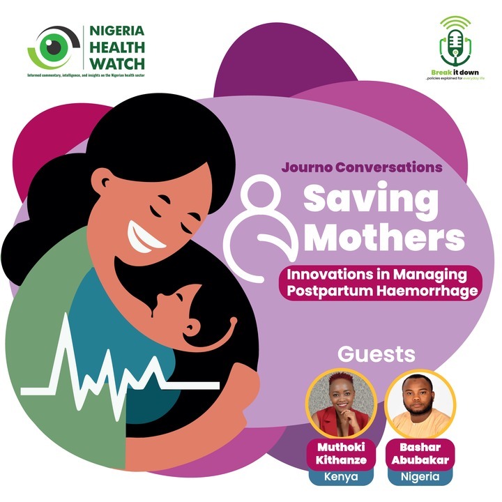 Nigeria Health Watch (@nighealthwatch) on Twitter photo Postpartum haemorrhage is a leading cause of maternal deaths. What’s the fastest way to stop it before it’s too late? The answer is closer than you think.
Watch this space for our next Break It Down podcast episode featuring <a href="/BashSadeeQ/">Bashar Abubakar</a> & <a href="/muthokijoann/">MuthokiKithanze</a> on ways to manage it! Postpartum haemorrhage is a leading cause of maternal deaths. What’s the fastest way to stop it before it’s too late? The answer is closer than you think.
Watch this space for our next Break It Down podcast episode featuring <a href="/BashSadeeQ/">Bashar Abubakar</a> & <a href="/muthokijoann/">MuthokiKithanze</a> on ways to manage it!