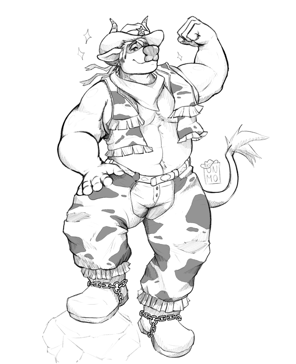 finished comm to <a href="/Noel_Dharts/">Leon Dharts</a> 
Your personal hero to the rescue !! mooo 🐃