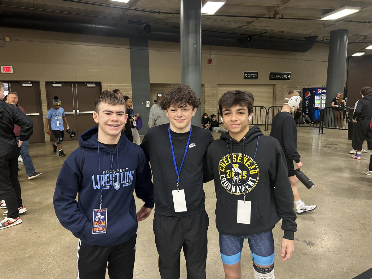 Congrats to Our 3 who wrestled this weekend <a href="/IWCOA/">IWCOA</a> Frosh/Soph State tournament. Difalco went 4-2 finishing one match away from placing. Fidler 2-2 and Stapleton 1-2. Lots of growth and development from these guys throughout the last 3 weeks!