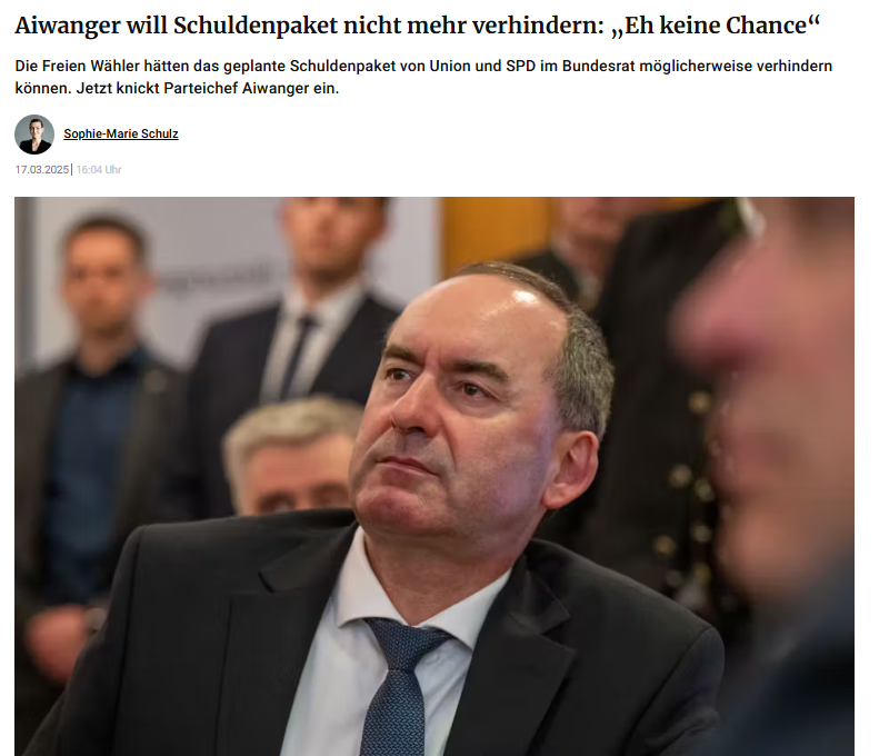 doktordementi's tweet photo. Sorry Herr Aiwanger.
So sind Sie kein Politiker, so sind Sie Mehrheitsbeschaffer.

"Eh keine Chance" ist da kein Argument! https://t.co/N9g7HWyXpv