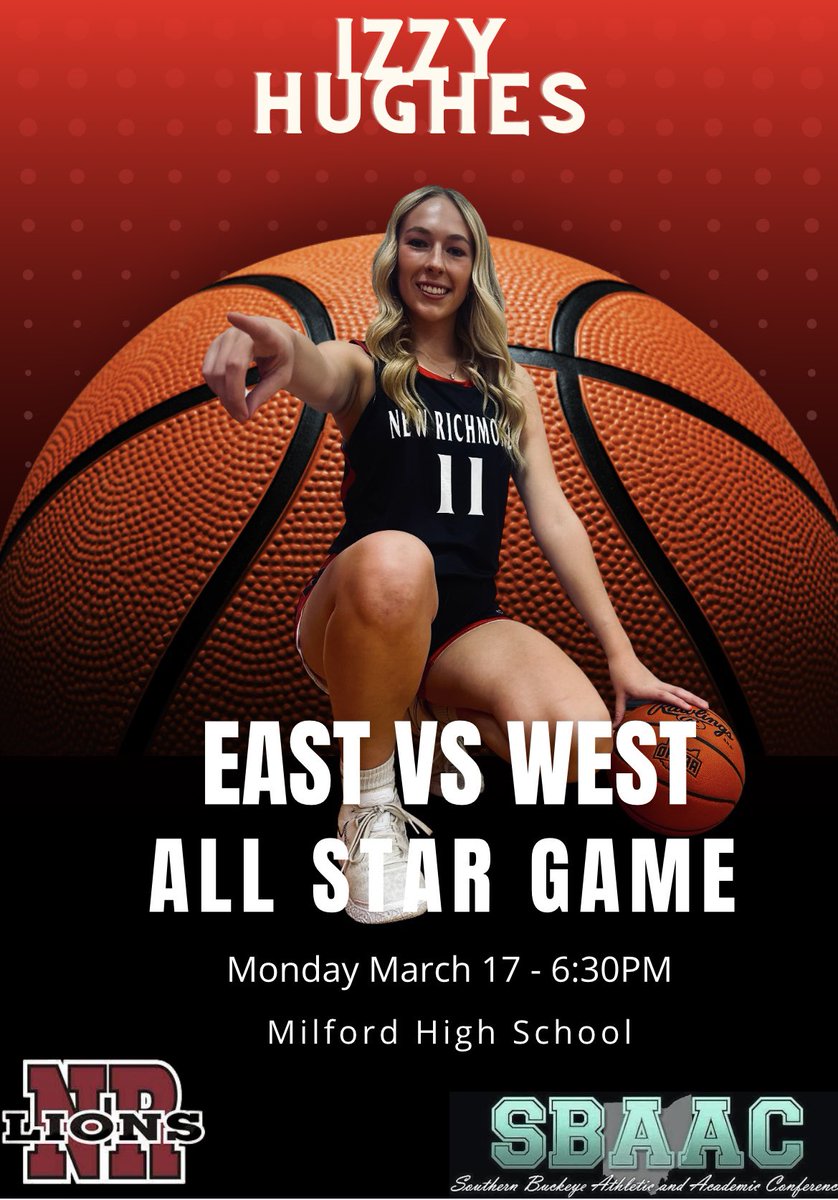 Senior captain Izzy Hughes represents our team in the Senior East vs west all star game tonight! We are so proud of her! 

📍Milford High School
⌚️ 6:30pm
📢 We Are NR!