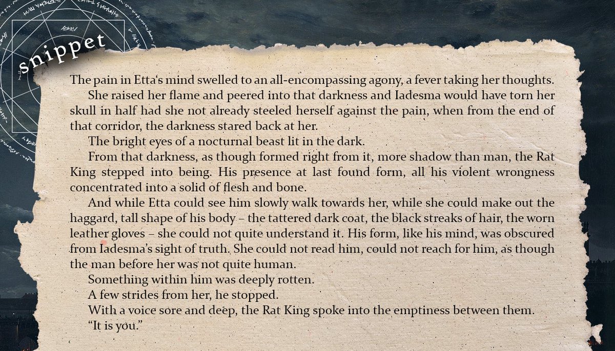 Jo_N_Karla's tweet image. THE TRAITOR BARU CORMORANT × THE MASK OF MIRRORS 

🌑 two siblings on opposing sides of a war
🌕 a queer love that will shatter an empire
🌑 lovecraftian beings beyond human comprehension
🌕 a dark labyrinthine gothic city
🌑 bi mmc, aroace fmc 

#PopUpPitA #LuckyPit #Adult