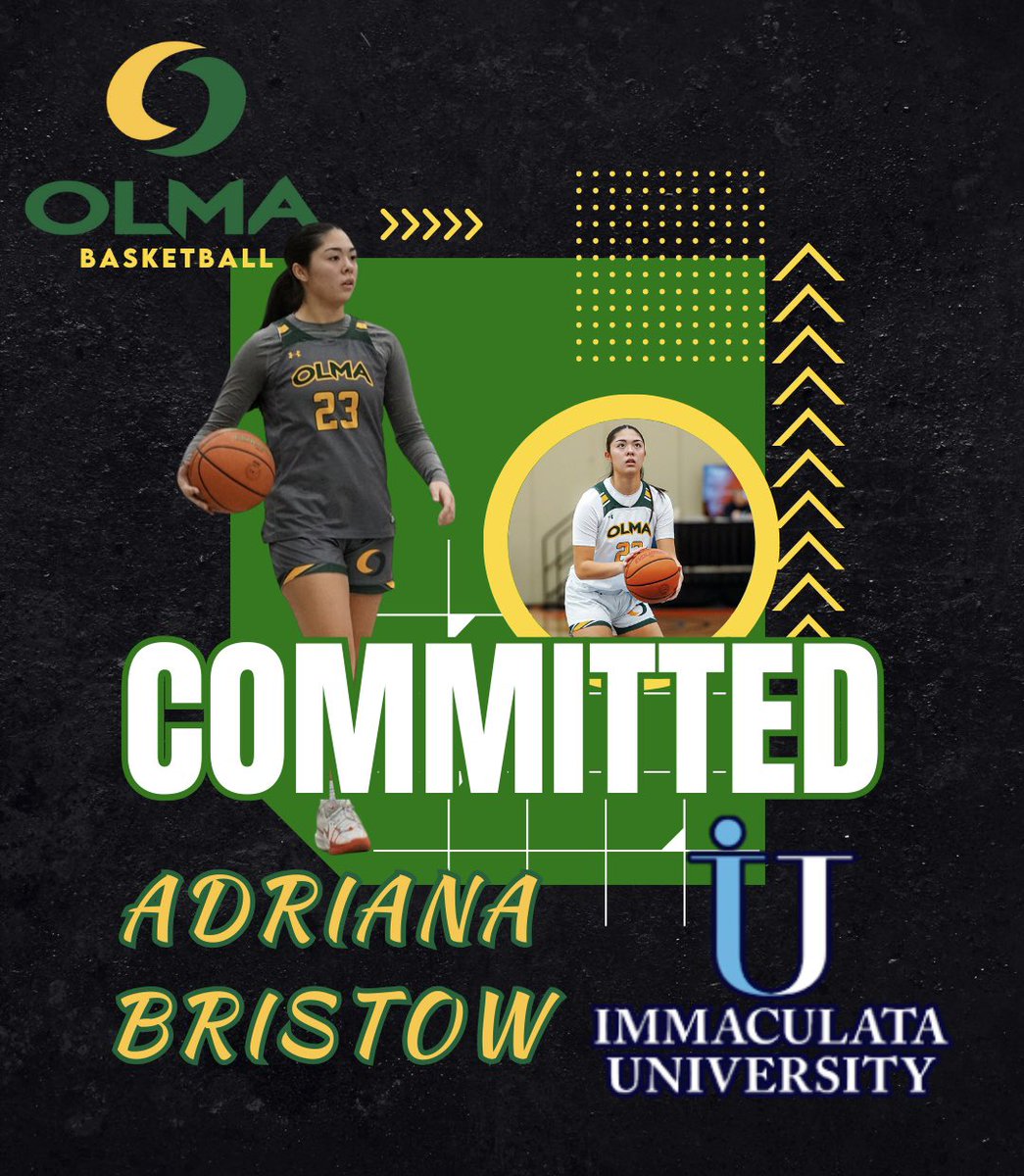 OLMA Athletics (@olmaathletics) on Twitter photo Congrats to Senior Adriana Bristow on her commitment to compete in Basketball at Immaculata University. Adriana will major in Nursing. <a href="/IUMightyMacs/">Immaculata Athletics</a> <a href="/ImmaculataUWBB/">Immaculata University Women’s Basketball</a> Congrats to Senior Adriana Bristow on her commitment to compete in Basketball at Immaculata University. Adriana will major in Nursing. <a href="/IUMightyMacs/">Immaculata Athletics</a> <a href="/ImmaculataUWBB/">Immaculata University Women’s Basketball</a>
