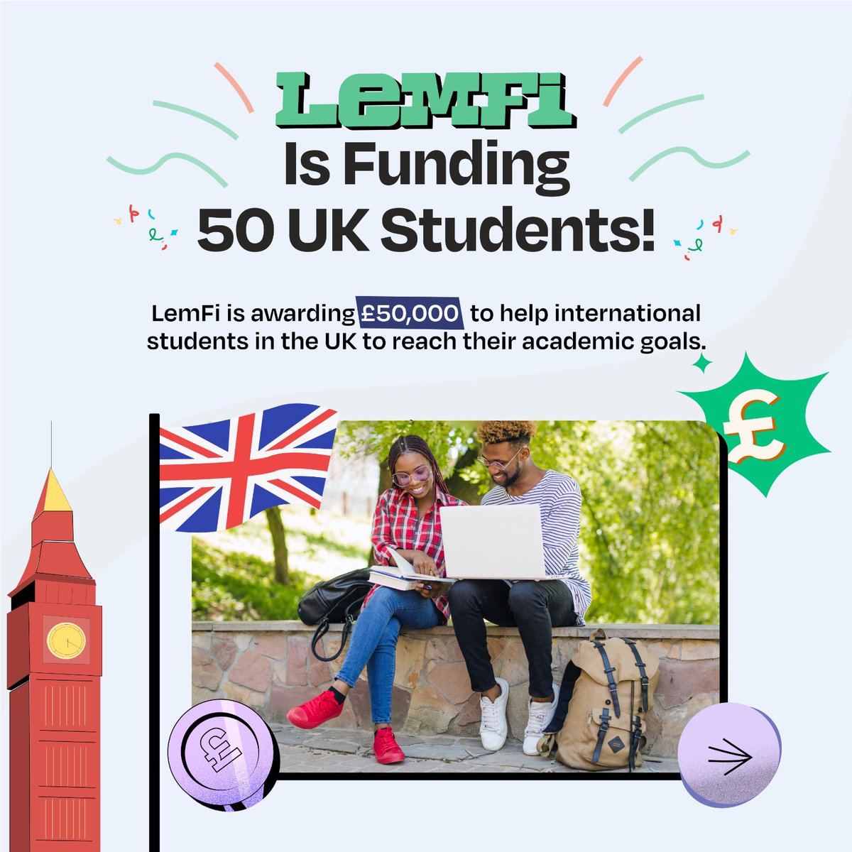 officialrasnene's tweet photo. Lemfi is offering funding to UK students. If you know any one who could benefit from this, they can apply here https://t.co/Sx1Nd7i4CN https://t.co/lg992jMp9Q