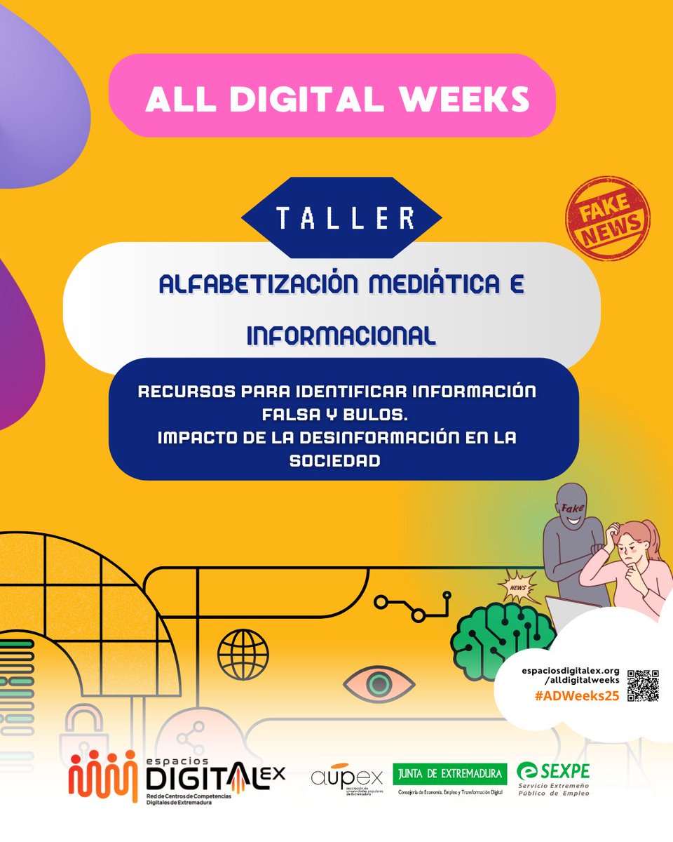 EDPueblaCalzada's tweet photo. 🗓️Martes, 20 de marzo
⏰16h
🏠Espacio Digital #PueblaDeLaCalzada

#AllDigitalWeeks #AllDigitalWeeks2025 #EspaciosDigitalex #ADWeeks2025 #TransformaciónDigital #CapacitaciónDigital #empleabilidad #InclusiónTecnológica #CompetenciasDigitales #HabilidadesDigitales https://t.co/rF6HeGw2NV