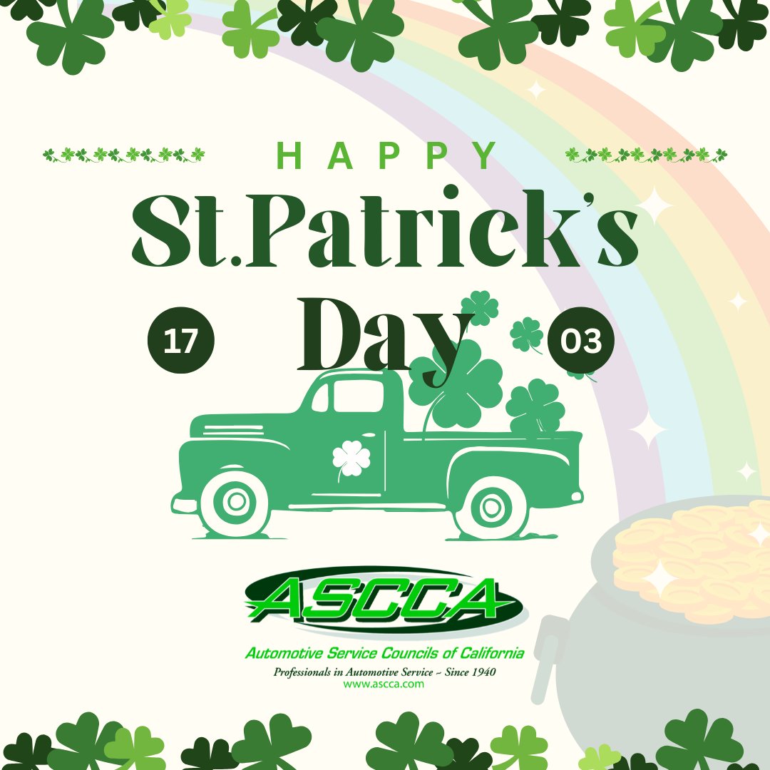 🍀☘️ Happy St. Patrick's Day! ☘️🍀

-ASCCA