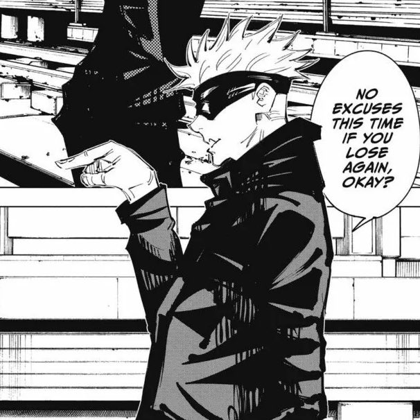 have you seen blindfold Gojo Satoru during The Shibuya Incident today? no? oh here he goes then