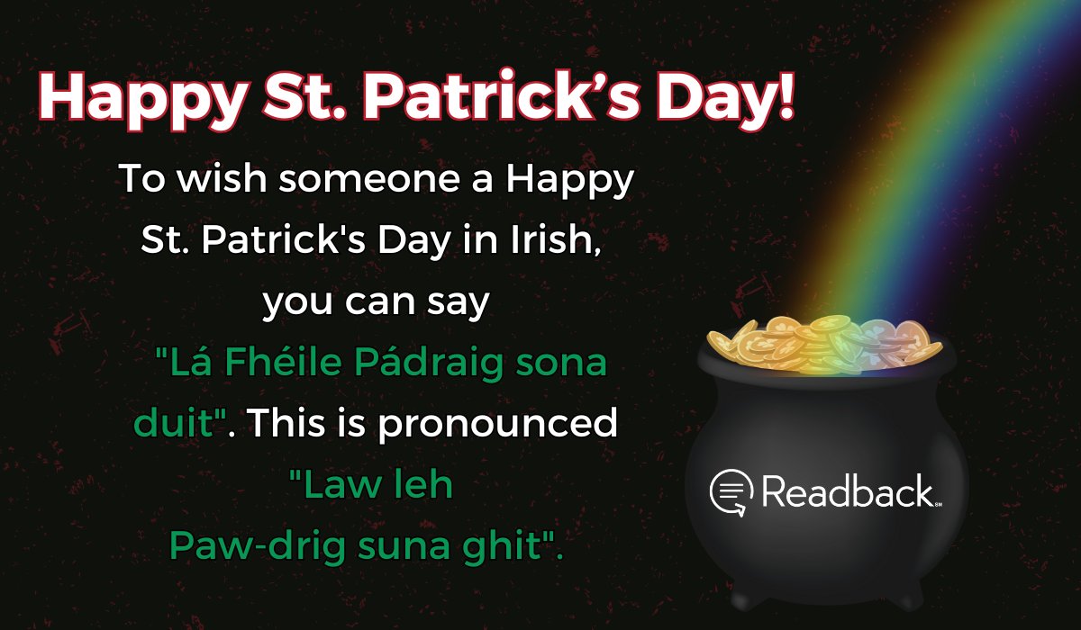 readbacklegal's tweet photo. ☘️ Happy St. Patrick’s Day from Readback! We’re feeling lucky to work with amazing clients like you. Whether it’s deposition support or transcription services, we’re here to ensure every detail is captured with care. #StPatricksDay #ReadbackHasYourBack #LuckyToSupportYou #AttentionToDetail