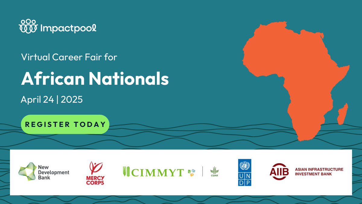 Are you an African professional ready to take your expertise to the global stage?

Join our Virtual Career Fair for African Nationals on April 24th! 

Learn more about what to expect at this insightful event and apply here: bit.ly/4hRf2UD

#VirtualCareerFair