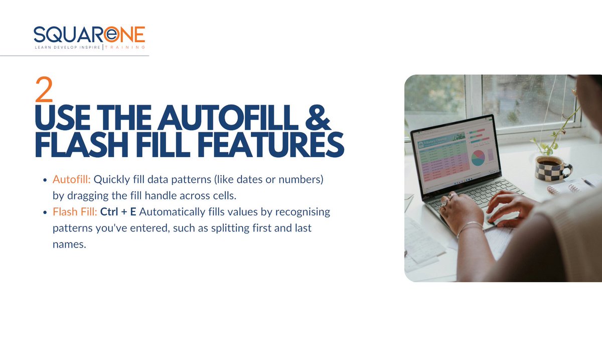 SQOneTraining's tweet photo. 3 ways to speed up your workflow in Excel...

🔹 Use keyboard shortcuts
🔸 Use the AutoFill and Flash Fill features
🔹 Create and use templates

#flashfill #autofill #excelkeyboardshortcuts #exceltemplate #exceltemplates #excelshortcut https://t.co/7f4TA6hqg6