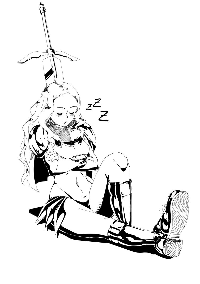 JSimba_7's tweet photo. Teresa de la tenue sonris 🗡️😴 #fanart https://t.co/xy9KlvrfKc