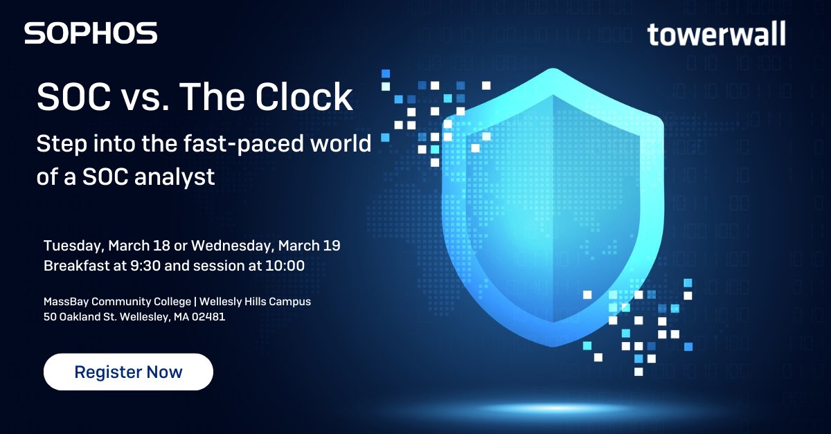 SOC vs. The Clock is happening tomorrow—there’s still time to register!  

March 18 &amp; 19, 10 AM - 1 PM EST for this hands-on cybersecurity experience. Step into the role of a SOC analyst, put your skills to the test in a real-world simulation.  

Register hubs.li/Q03c4Q1P0