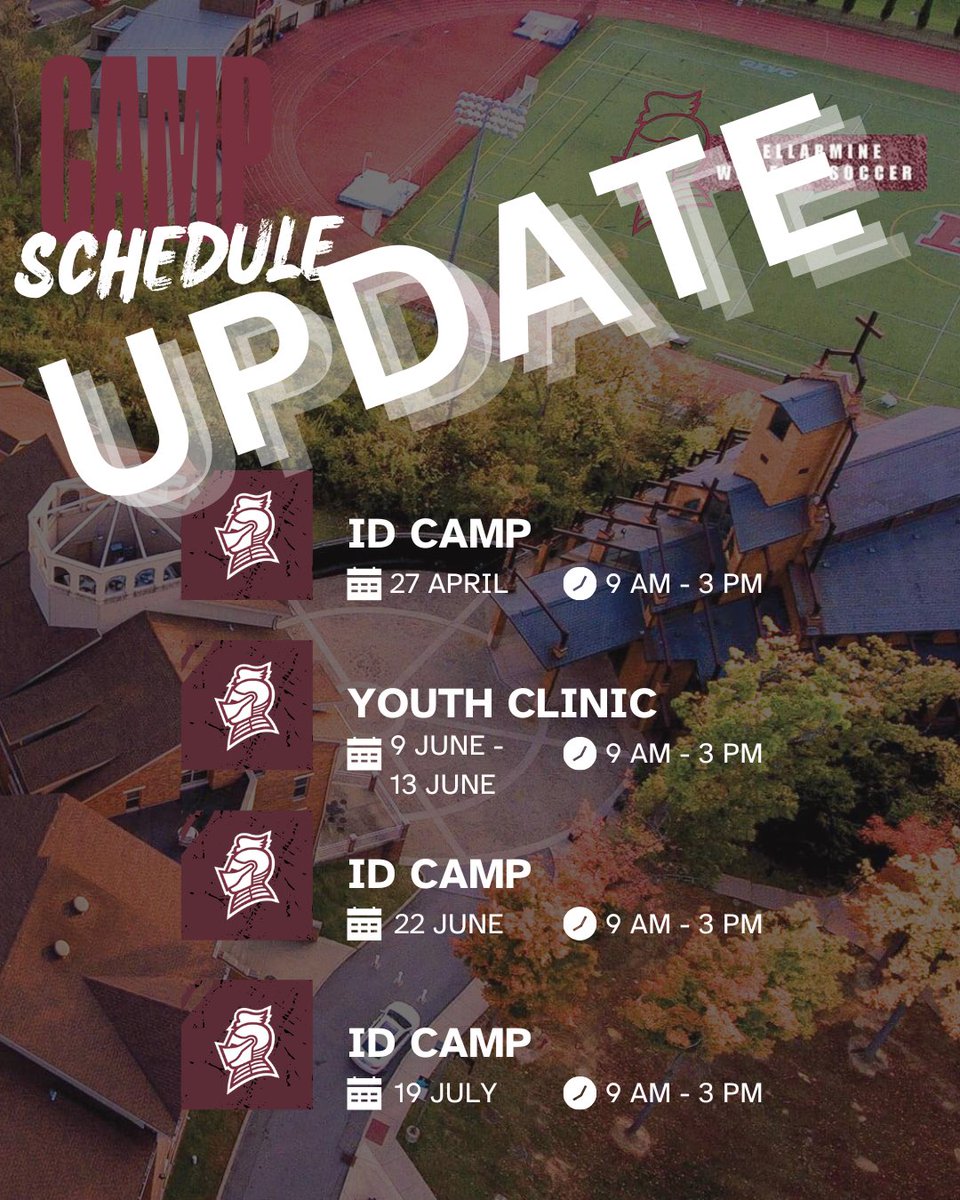 🚨IMPORTANT CAMP UPDATE🚨

Our ID Camp originally scheduled for June 28th has now been rescheduled for June 22nd!