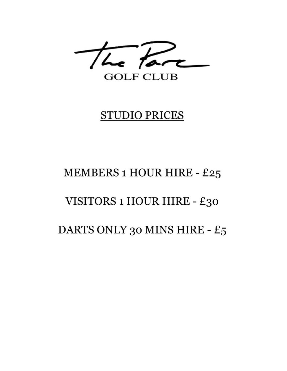 Parc Golf Club tweet media