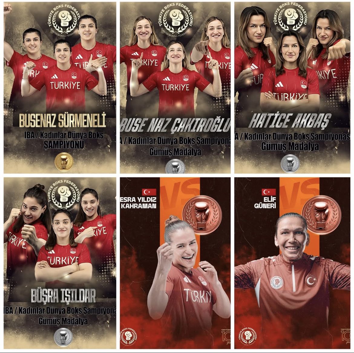 Türkiye IBA’nın düzenlediği Dünya Boks Şampiyonası’nı 1 🥇 3 🥈 2🥉bronz olmak üzere toplam 6 madalya ile 3. sırada tamamladı. Tüm ekibi kutlarız!
Madalya kazanan sporcularımızın kulüpleri:
4 <a href="/Fenerbahce/">Fenerbahçe SK</a> 
1 <a href="/Ankaragucu/">MKE Ankaragücü</a> 
1 <a href="/balikesirbsb/">Balıkesir BŞB</a>