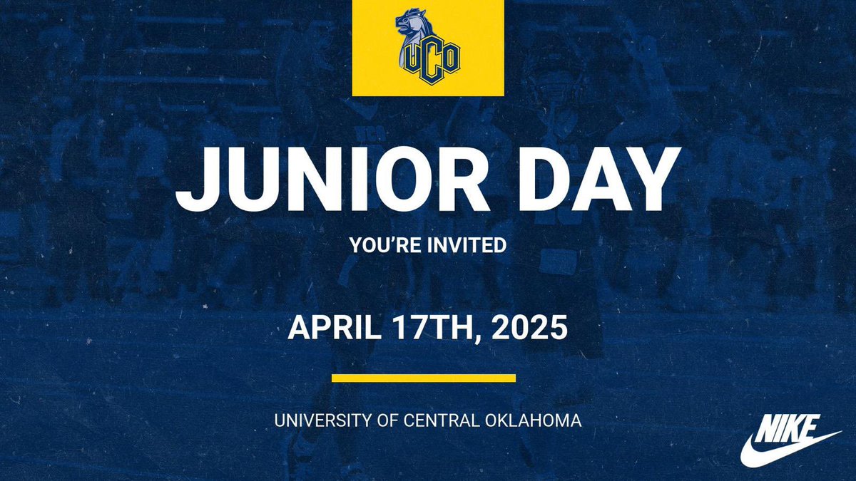 Thank you very much <a href="/Coach_TPearson/">Thomas Pearson</a> for the junior day invite to <a href="/ucobronchofb/">UCO Football</a>!!