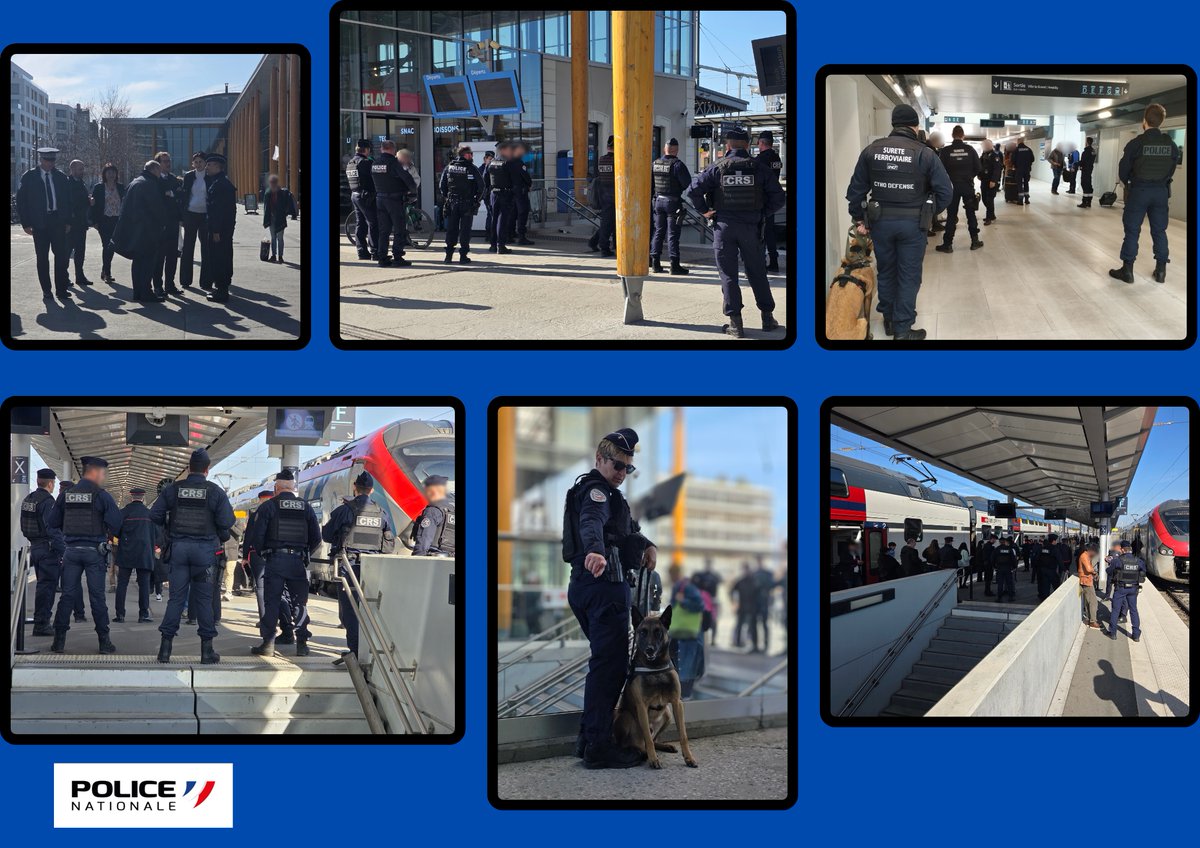 PoliceNat74's tweet photo. #Protéger
Du 07 au 13 mars 2025, la @PoliceNationale de la #HauteSavoie a été renforcée par la #CRS49 pour lutter contre l'immigration irrégulière sur #Annemasse.
5768 personnes contrôlées dans les🚅,🚌,🚎 et sur les routes. https://t.co/lO0G9LQM4q