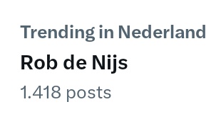 Daar gaan we weer. Iconische man #ripdenijs sterkte aan zijn familie.