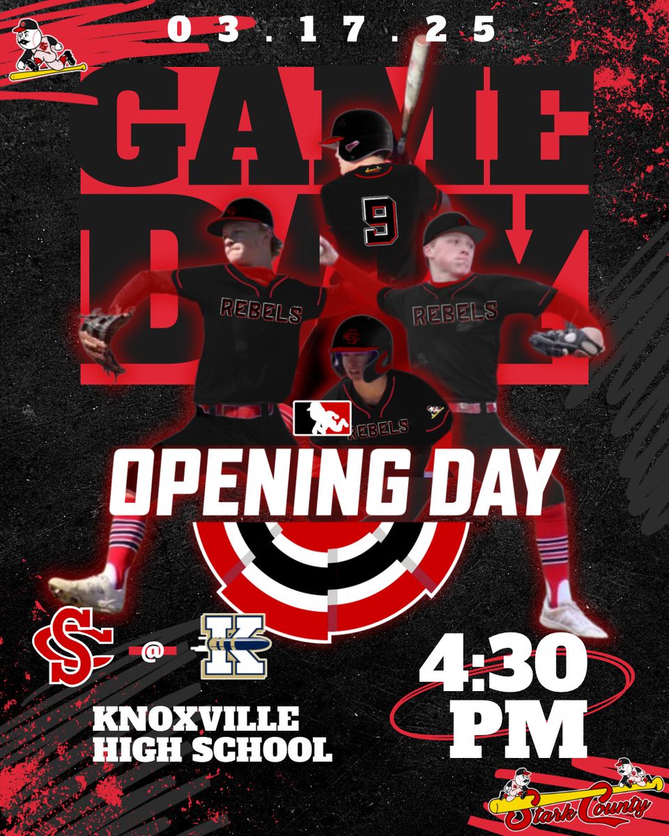 🚨Rebels ⚾️ GAME DAY🚨

Opening Day

🆚️ Knoxville
🗓 March 17, 2025
🕓 4:30 pm
📍Knoxville, IL
🏟 Knoxville HS
🪡 Black on White
🌡 59°💨
📊web.gc.com/teams/SpYtKB6Q…