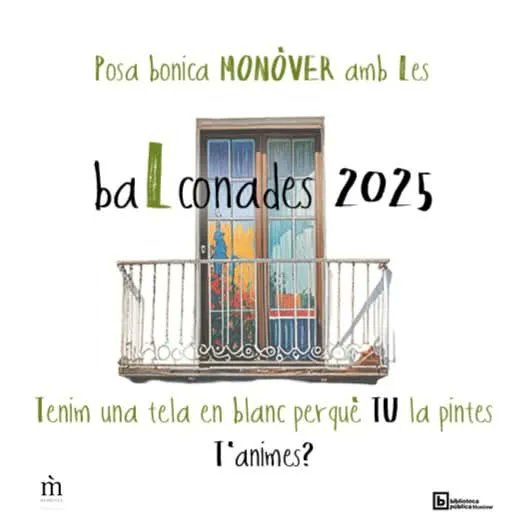 𝐌𝐨𝐧𝐨̀𝐯𝐞𝐫 𝐭𝐨𝐫𝐧𝐚𝐫𝐚̀ 𝐚 𝐥𝐥𝐮𝐢𝐫 𝐥𝐞𝐬 𝐭𝐫𝐚𝐝𝐢𝐜𝐢𝐨𝐧𝐚𝐥𝐬 𝐁𝐚𝐥𝐜𝐨𝐧𝐚𝐝𝐞𝐬

Cultura
by Èlia Armero

La temàtica de les obres serà Vicent Andrés Estellés i la seua obra. El termini per a lliurar obres acabarà el 14 d’abril.

lateuaradio.com/cultura/monove…