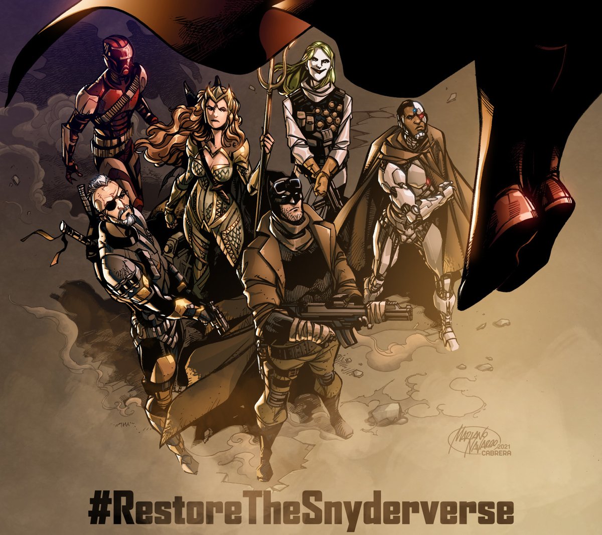Save your energy and posts for tomorrow March 18. 
PT 7AM / ET 10AM / GMT 2PM / IST 7:30PM
art by <a href="/MarianoPNavarro/">Mariano Navarro</a> &amp; <a href="/CabreraColor/">Hernan Cabrera</a> 
#EndTheKnightmare #ZackSnydersJusticeLeague