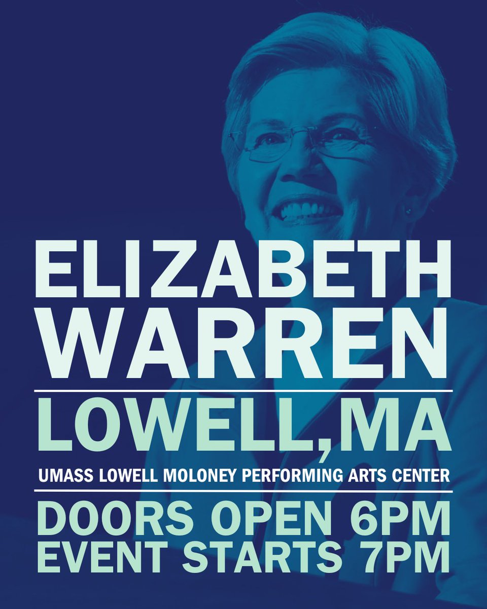 See you in Lowell for a town hall tomorrow!

RSVP HERE: eventbrite.com/e/lowell-town-…