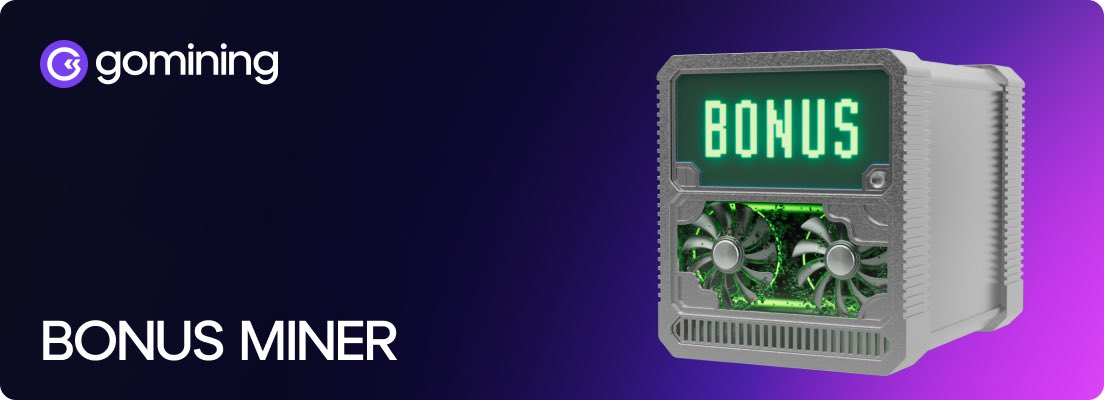 Starte jetzt kostenlos deine Mining Reise, mit dem Bonus Miner.

Bonus Miner (bis zu 21 Tage) 
• Leistung — 16 TH 
• Energieeffizienz – 20 W/TH 
• Tägliche Belohnung – 0,00000601 BTC

Erhalte 5% Rabatt auf deinen ersten Kauf!
👉gomining.com/?ref=y0LHb

#btc #gomining #bitcoin