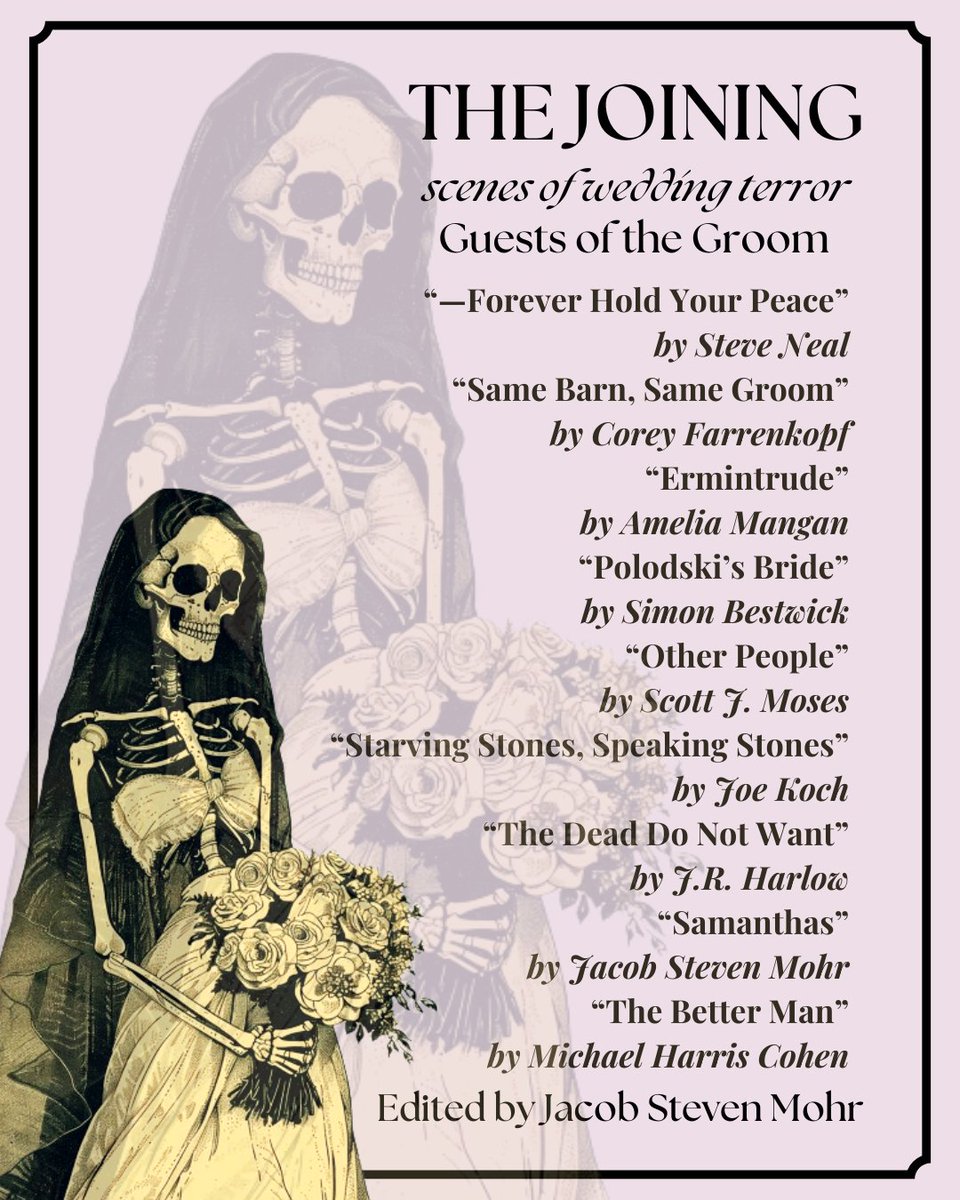 Speak now or forever Rest In Peace. Please welcome for the first time, the Honored Guests of THE JOINING - SCENES OF WEDDING TERROR!

<a href="/crystallakepub/">Crystal Lake Publishing</a> 
#HorrorFam 
#bookX