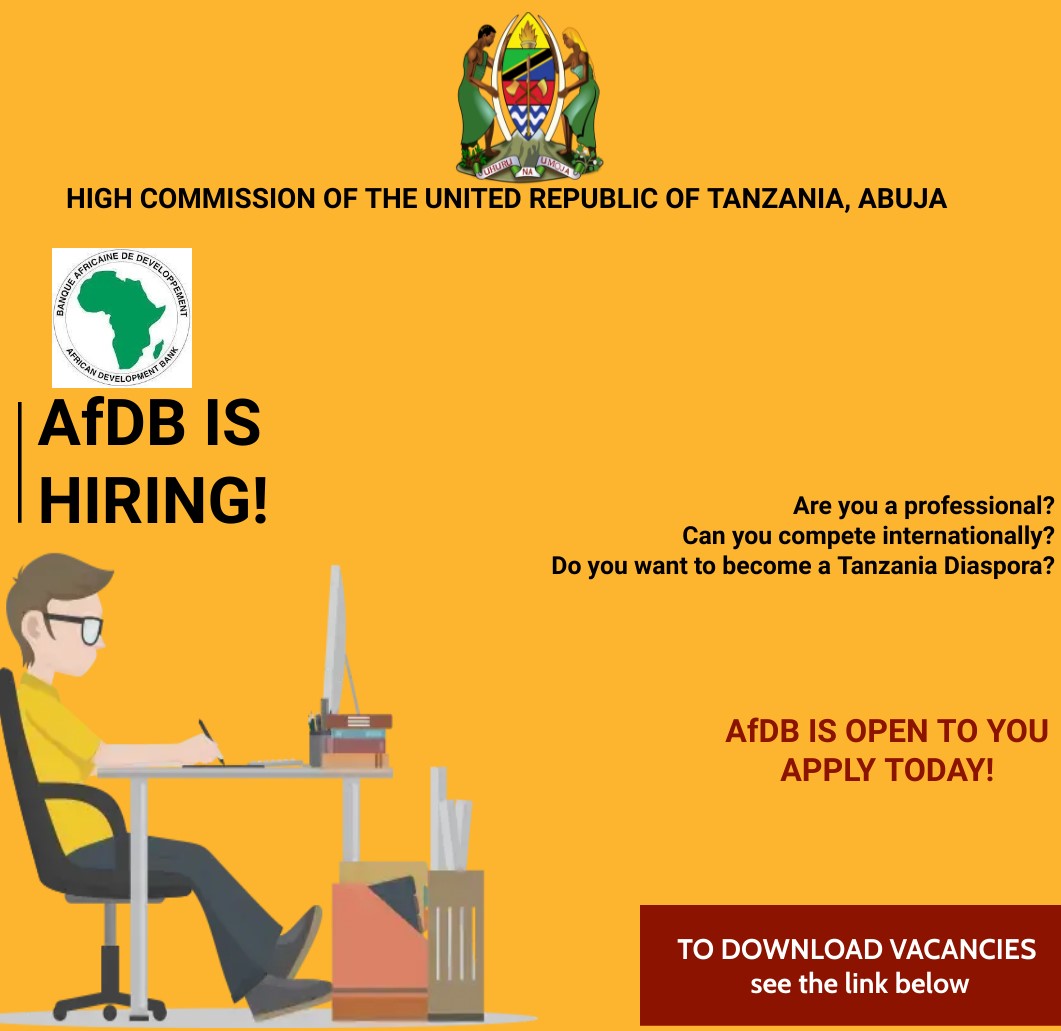 We are accredited to the Federal Republic of Nigeria and 13 other countries, as well as two regional entities, AfDB &amp; ECOWAS. Here are some interesting job opportunities available in AfDB as at 17th March, 2025.

Download document here: lnkd.in/d2KHGwJG