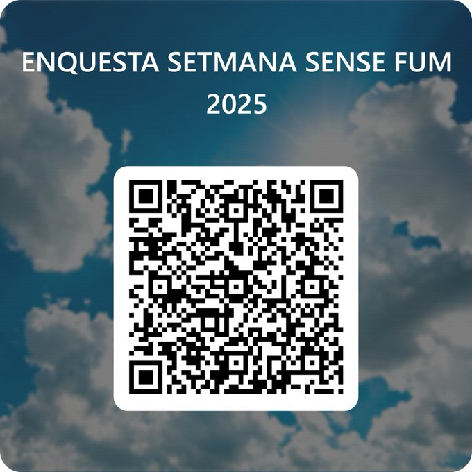 CAMFiC's tweet photo. 📌 Arriba la XXVI Setmana Sense Fum #ssfcat25 amb el lema "Que la salut sigui el teu premi" 

📝 Si ets major de 14 anys, dona'ns la teva opinió i participa en l'enquesta, fins al 22 d'abril.

Accedeix aquí al formulari
👉https://t.co/SCCOnYhq1r https://t.co/JuC9lhDzCy