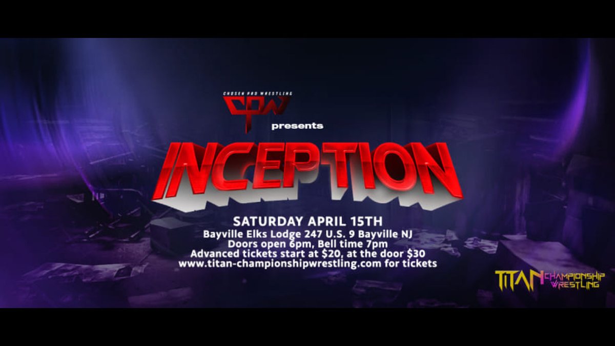 IWTV (@indiewrestling) on Twitter photo JUST ADDED
<a href="/TiTanChampions1/">TiTan Championship Wrestling Entertainment</a> presents
Chosen Inception
Featuring
<a href="/TREYFELIPE21/">"The Freshlete" Trey Felipe</a> v <a href="/AllinoneMF/">Michael Fain</a> v Nicholi White
<a href="/JourneyBurke/">Journey Burke, Esq.</a> v <a href="/HarleenxLopez_/">πΏππ πΎπππππππ πππππ.</a>
Skyler Kincade v <a href="/ElijahEden_/">The One They Call Eden ππ₯</a>
<a href="/MilesPennPro/">Miles Penn</a> v Justin Bongiovi
+ <a href="/AbedArroniz/">Abed Arronizππ»π₯Ήππ»</a> <a href="/krulehours/">Joe Krule</a> & more!
Watch it now
independentwrestling.tv/player/Rw4AY9n⦠JUST ADDED
<a href="/TiTanChampions1/">TiTan Championship Wrestling Entertainment</a> presents
Chosen Inception
Featuring
<a href="/TREYFELIPE21/">"The Freshlete" Trey Felipe</a> v <a href="/AllinoneMF/">Michael Fain</a> v Nicholi White
<a href="/JourneyBurke/">Journey Burke, Esq.</a> v <a href="/HarleenxLopez_/">πΏππ πΎπππππππ πππππ.</a>
Skyler Kincade v <a href="/ElijahEden_/">The One They Call Eden ππ₯</a>
<a href="/MilesPennPro/">Miles Penn</a> v Justin Bongiovi
+ <a href="/AbedArroniz/">Abed Arronizππ»π₯Ήππ»</a> <a href="/krulehours/">Joe Krule</a> & more!
Watch it now
independentwrestling.tv/player/Rw4AY9nβ¦