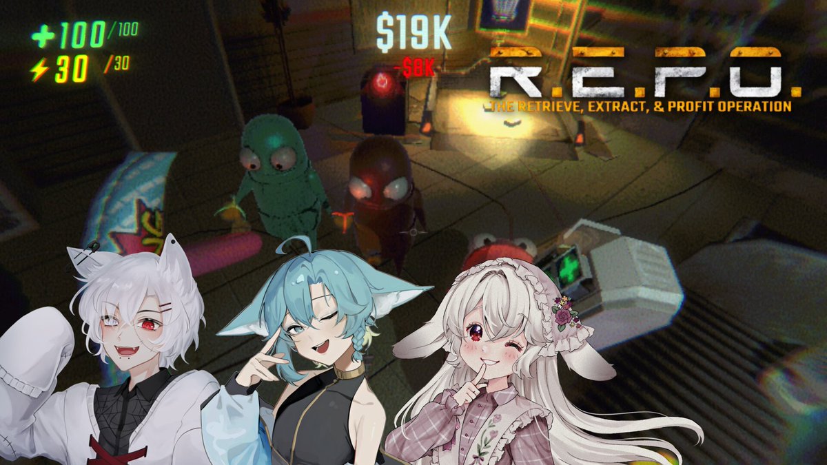 🌸🐰 DONOTHON DAY NINE!!!🐰🌸

i'm playing a silly goofy game called r.e.p.o. with <a href="/esciopal/">Esci Opal | 🌠💎 GRADUATED</a> and <a href="/PatchworkGrimm/">Grimm 🧟‍♂️🐺</a> tonight!

⏰: march 17th 5 PM PDT | march 18th 9 AM JST
📺: twitch.tv/freyjarabbit

if i don't look it can't hurt me if i don't look it can't hurt me

#fureLIVE