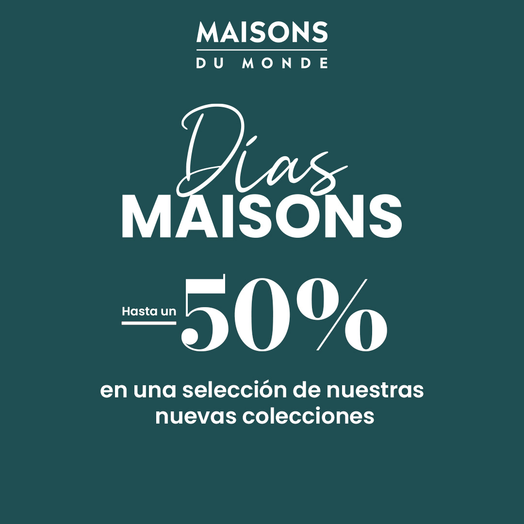 EsteparkCs's tweet image. ¡Algo grande se avecina en la tienda #MaisonsDuMonde #Estepark!  😍 

Llegan los DÍAS MAISONS con descuentos de hasta el 50% en sus nuevas colecciones.  

¿List@ para estas súper #rebajas? 

🗓️Del 26 de marzo al 7 de abril. ¡No te lo pierdas!