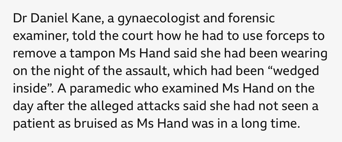 What a disgrace. Conor McGregor is roundly despised in Ireland. Only the most hateful of racists have any time for him. Here is what a gynaecologist told the court when he lost a civil rape case last year.