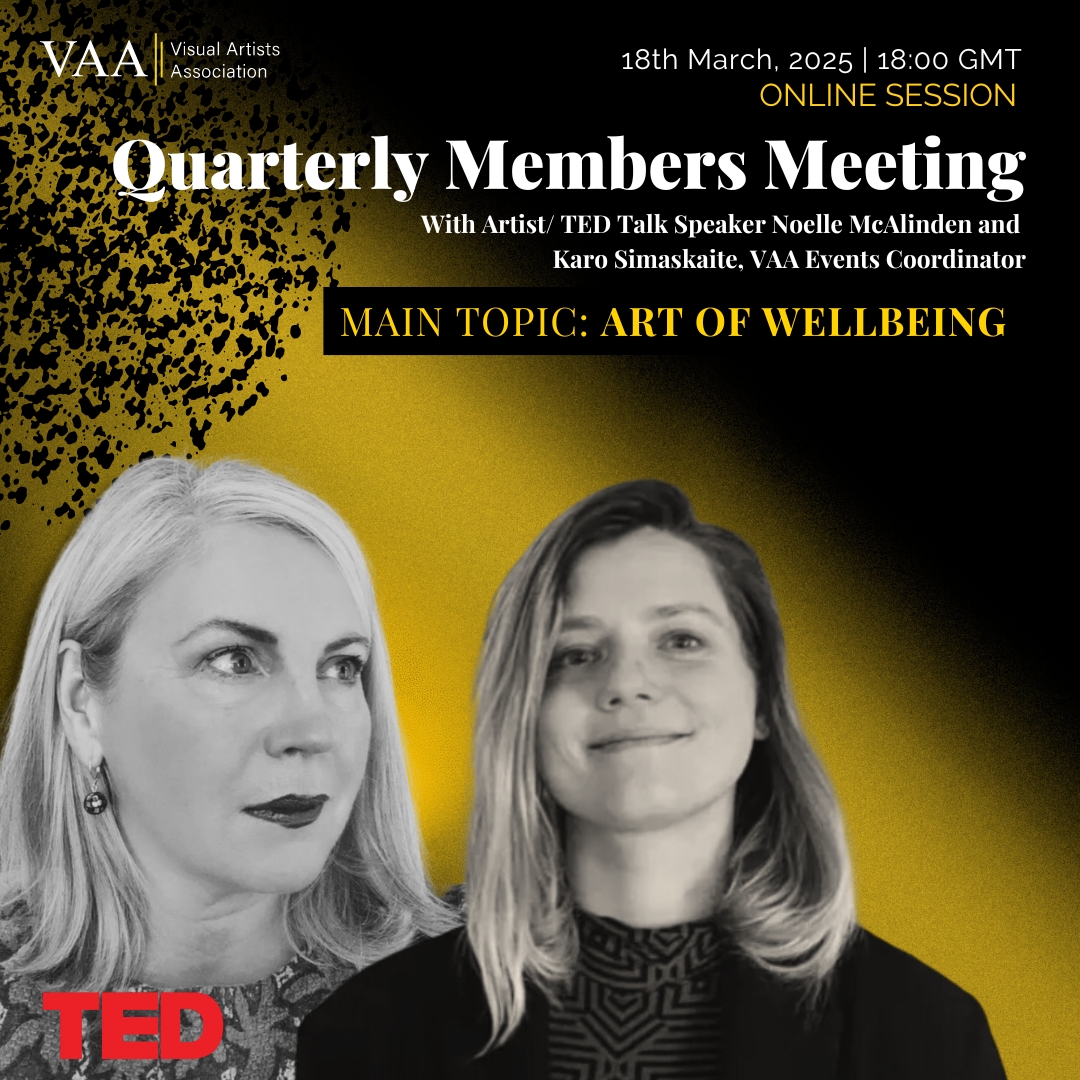VAAartists's tweet image. ⏳ 24 hours to go! VAA Members, don’t miss tomorrow's Quarterly Members Meeting (18th March)!

  Connect, gain  insights, and explore how art boosts wellbeing with TedX Speaker: Noelle McAlinden

🎟 Register: eventbrite.co.uk/e/quarterly-me…

#VAAMembers #ArtistCommunity #CreativeNetwork