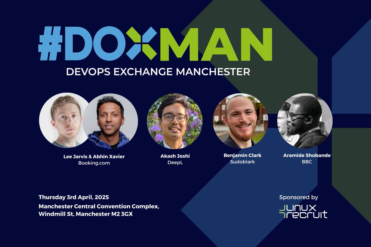 DevOps Exchange Hub (@thedoxhub) on Twitter photo After a short break, DevOps Exchange Manchester is back on Thursday 3rd April with our next event, hosted within the <a href="/DTX360/">Digital Transformation EXPO (DTX)</a> Conference!
We'll be taking over the 'Dev Excellence & Engineering Stage' from 1:30pm on Day 2 of the event.
RSVP here ➡️ bit.ly/Blog-DevOpsExc… After a short break, DevOps Exchange Manchester is back on Thursday 3rd April with our next event, hosted within the <a href="/DTX360/">Digital Transformation EXPO (DTX)</a> Conference!
We'll be taking over the 'Dev Excellence & Engineering Stage' from 1:30pm on Day 2 of the event.
RSVP here ➡️ bit.ly/Blog-DevOpsExc…