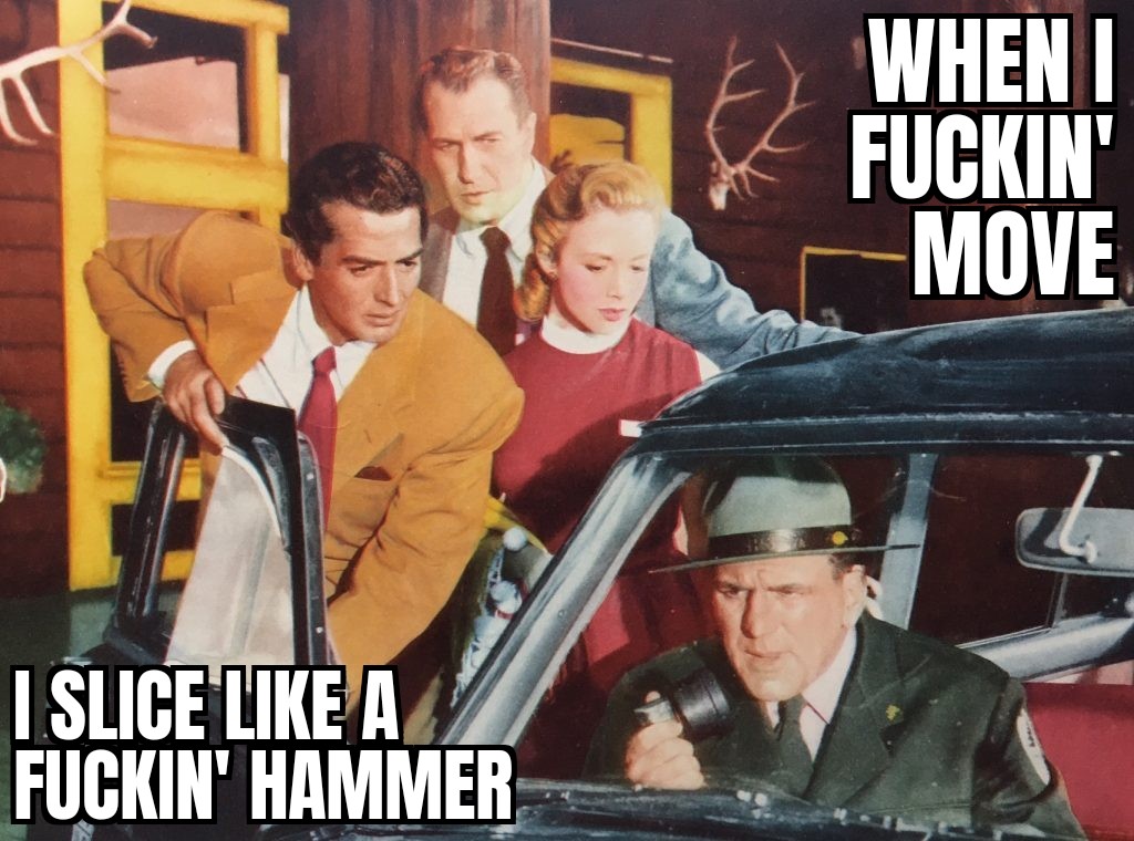 ThumbTrickz's tweet image. 'Dangerous Mission' (1954).

#WilliamBendix plays Joe Parker, security guard at the notorious Hedonic Coppice private resort where he's forced to deal with a few nosey reporters snooping around.

#SliceLikeAFuckinHammer