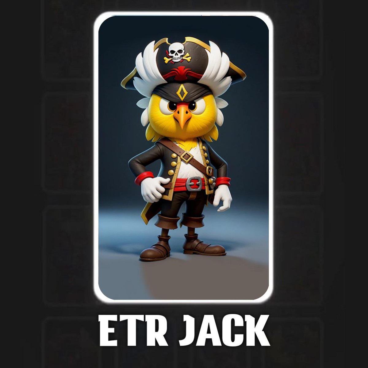 Extractorscc's tweet photo. 🏴☠️ ETR JACK is characterized by his cleverness and charisma, often using humor and charm to outsmart his foes.
⚓ His unpredictable nature and thirst for adventure make him a captivating and memorable pirate, always seeking freedom on the open seas.
#Magic_card #ETR #USDT #crypto_airdrop #bnb #taptoearn #clicker_game #BTC