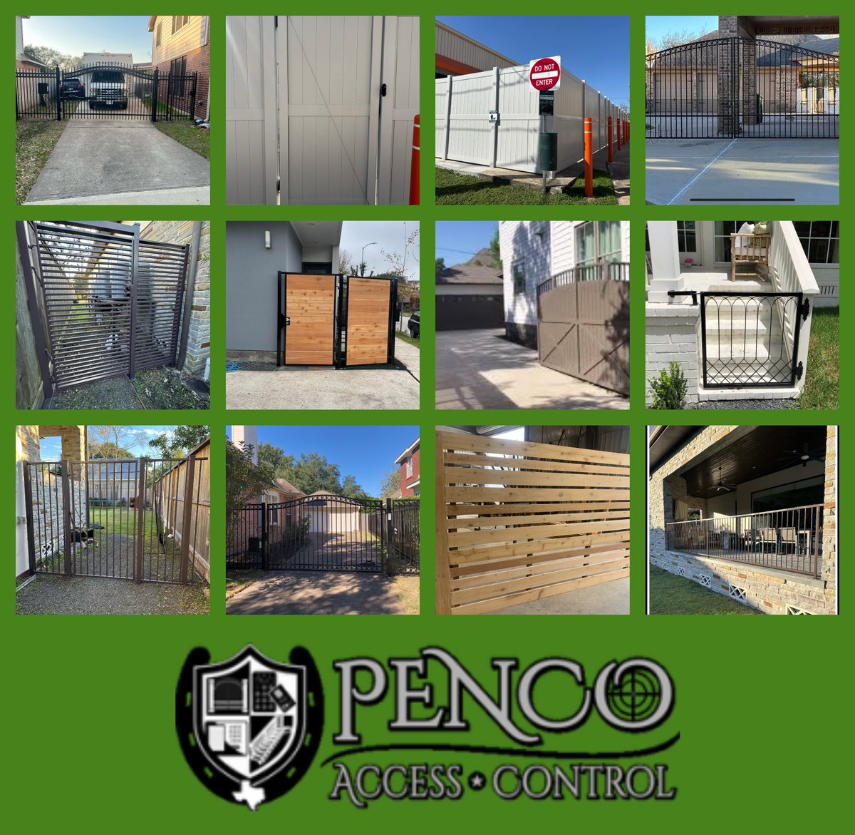 FillMershon's tweet image. pencoaccesscontrol.com
As you enjoy your St Patrick&apos;s Day, remember your friends at Penco Access Control. Whether you need gates, fences or railing for your home or business, in the Greater Houston area and beyond, Penco is the name to remember.
#PencoAccessControl
