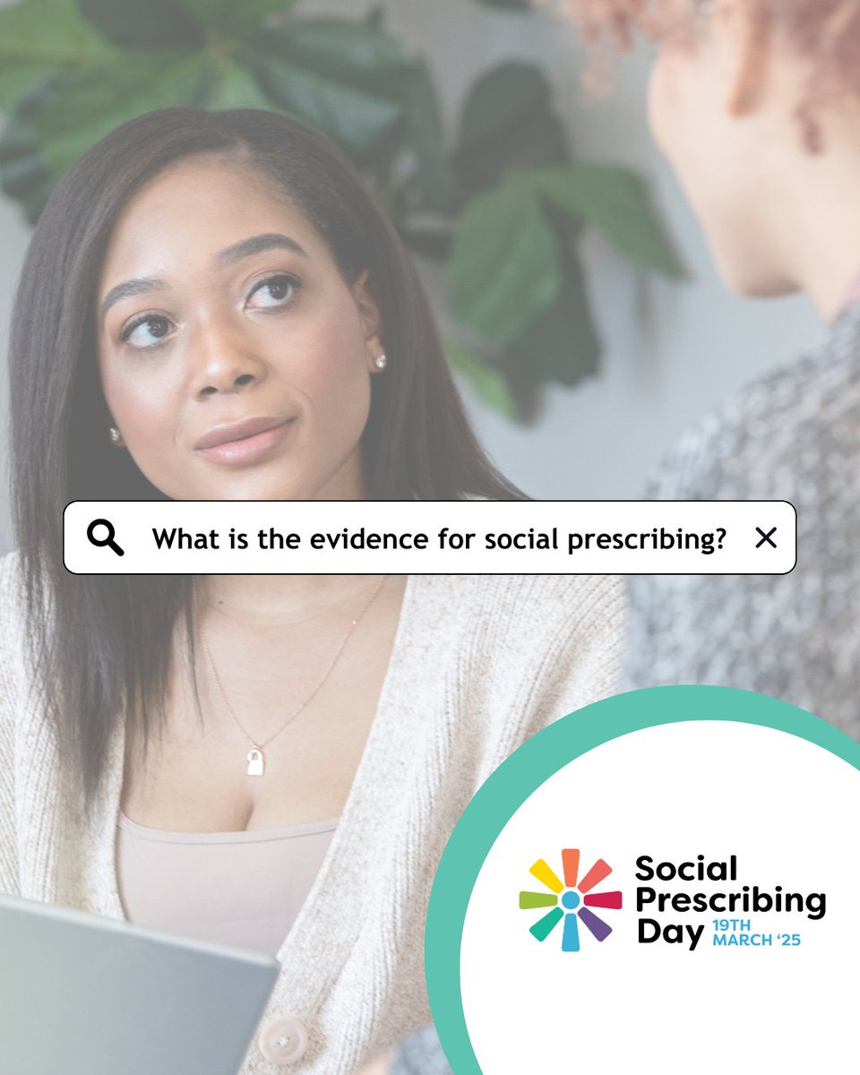 What is the evidence for #socialprescribing?

Our briefings and reports give a clear overview of the existing evidence. 

Explore the evidence: socialprescribingacademy.org.uk/read-the-evide… 

#SocialPrescribingDay
