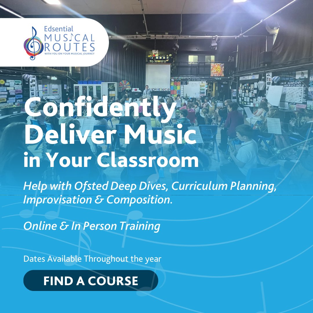 Empowering educators, enriching futures! 🌟 Our Edsential training sessions equip teachers with the skills and confidence to teach music. 📚✨ edsential.com/training-cpd/
 #TeacherTraining #LifelongLearning #Edsential