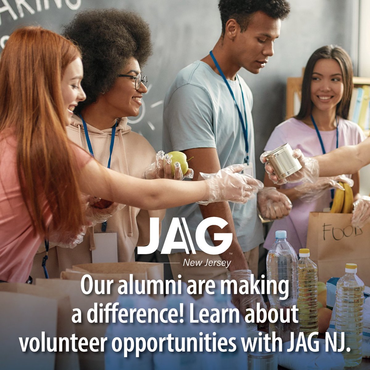 Our alumni are making a difference! 🌍 Share your stories of giving back to the community. Volunteer with JAG NJ. Reach out to your state representative and encourage them to support JAG: ow.ly/XopX50Vj8Yh #JAGNJCommunity