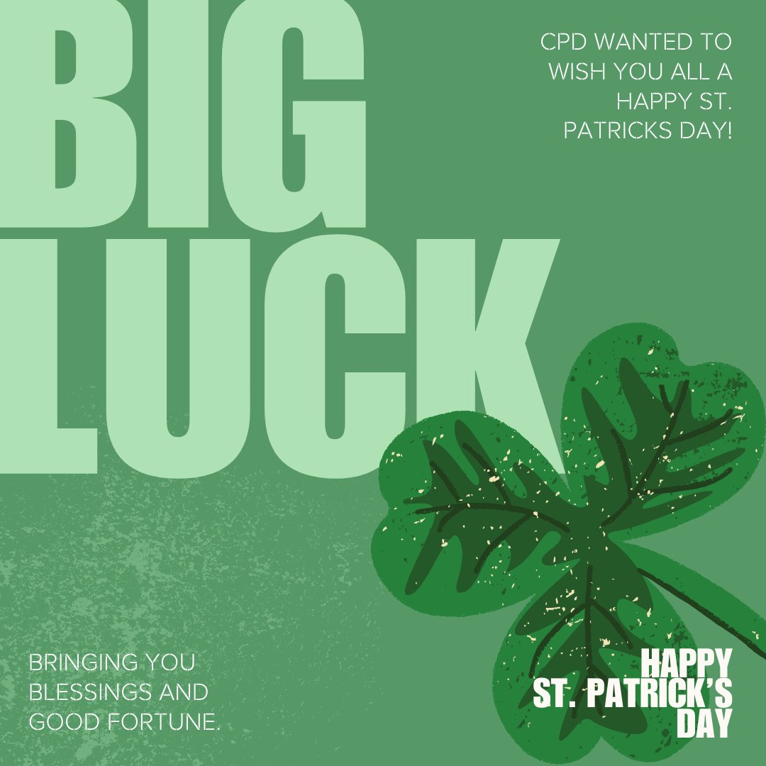 CPD_RBLX's tweet image. ☘️Happy St. Patrick's Day
Chicago Police wanted to wish everyone a Happy St. Patrick's Day!
We want you all to celebrate of joy, and stay safe!
#RobloxChicago