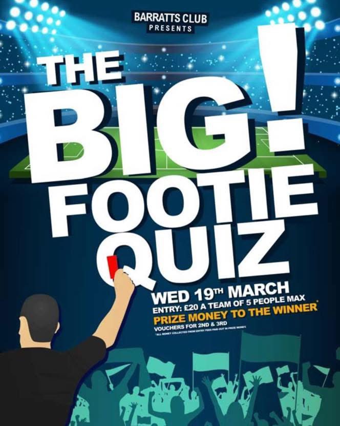 This Wednesday at <a href="/Barratts/">Barratts Club</a>